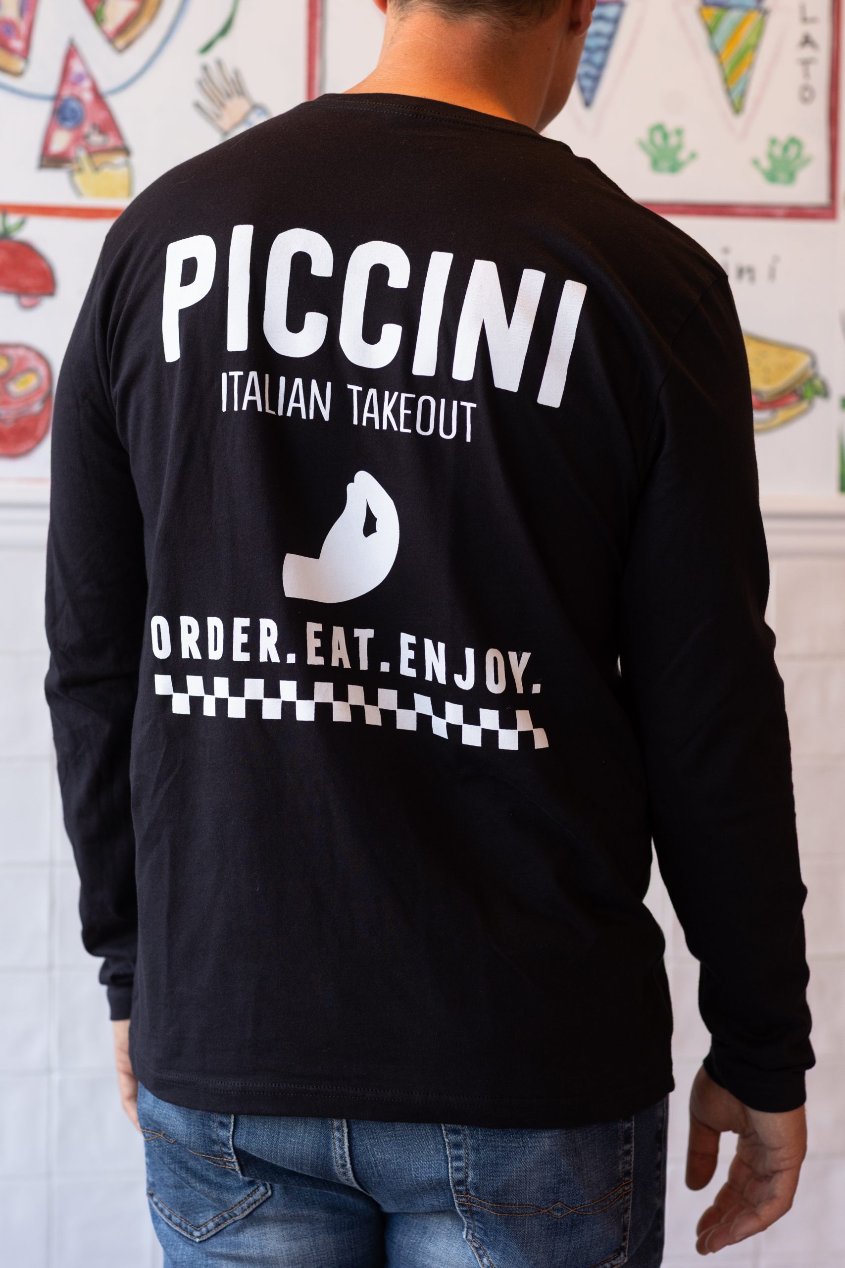 Black Long Sleeve Shirt - Piccini Italian Takeout